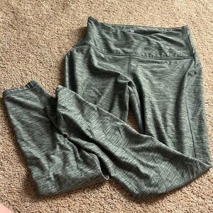 Cross over waist ankle leggings